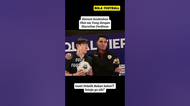 Momen haru Shin tae Yong dan Marselino Ferdinan usai laga Timnas Indonesia vs Arab Saudi