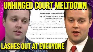 Josh Duggar's COURT MELTDOWN: Attacks Witnesses, TLC Network, Government &amp; Admits He’s BROKE!