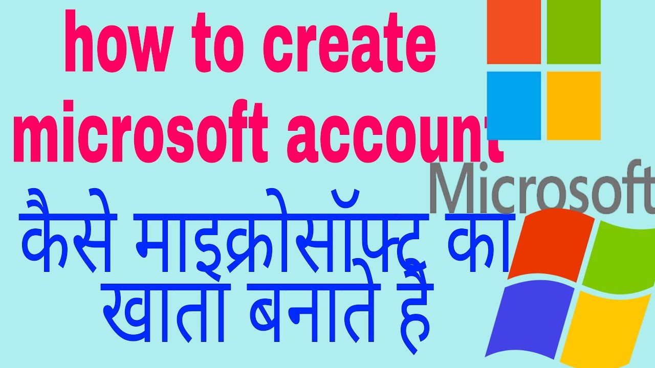 How To Create A Microsoft Account On Mobile Microsoft Account Kaise