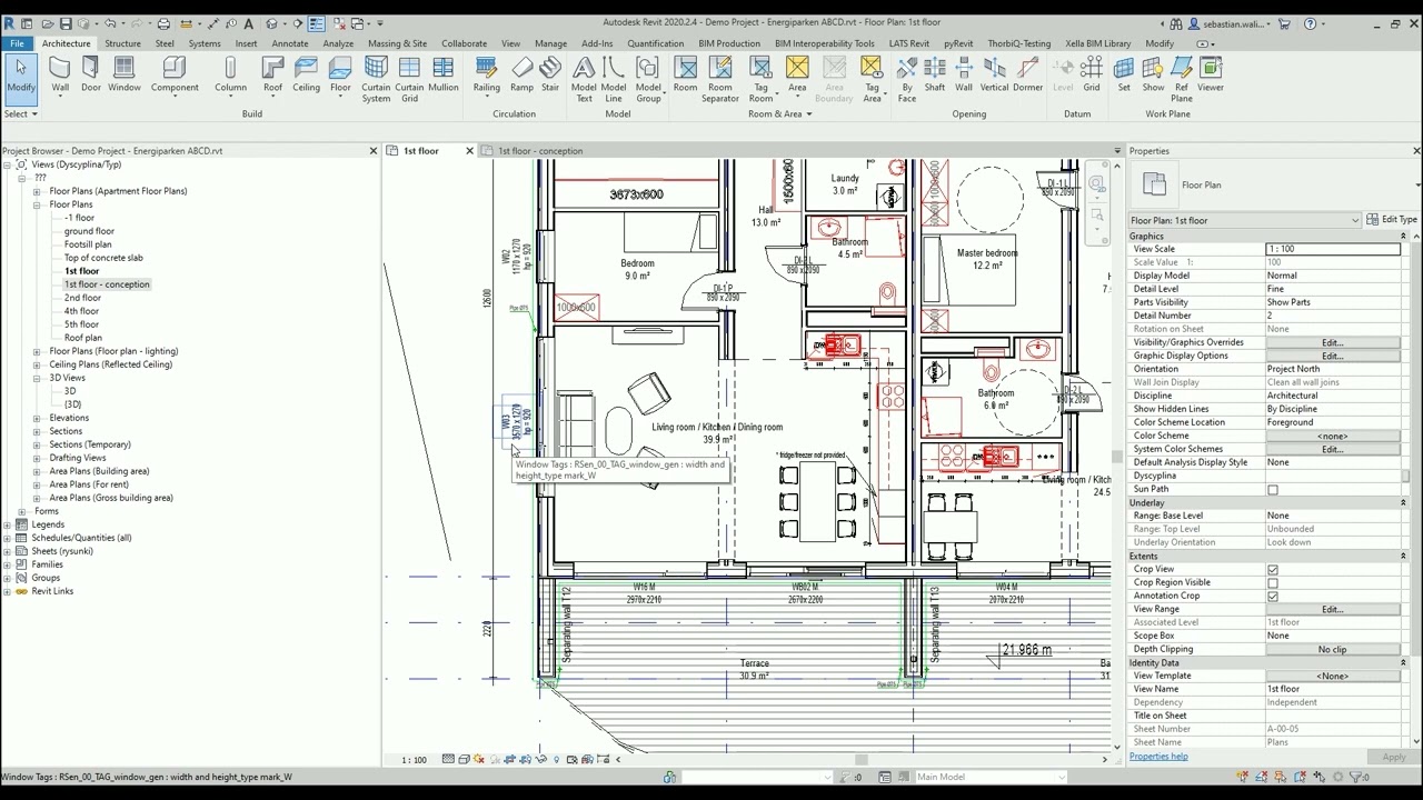 FREE REVIT SCHOOL - 11 - Permanent hide unhide objects in the view