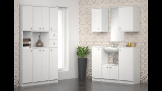New Bathroom Cabinet And Crazy Hanging Idea