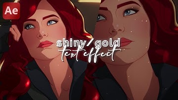 shiny/gold text effect (ship edit style) | after effects tutorial