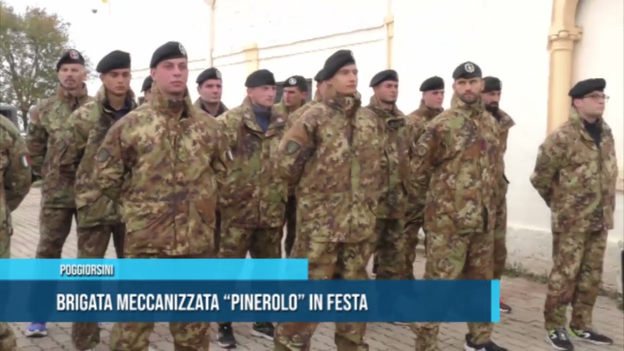 POGGIORSINI, Brigata Meccanizzata  Pinerolo  in festa TG TELEREGIONE 02 12 2022
