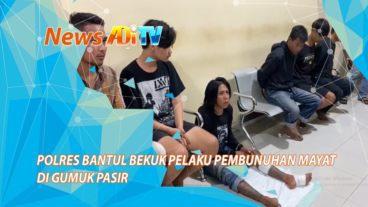 POLRES BANTUL BEKUK PELAKU PEMBUNUHAN MAYAT DI GUMUK PASIR