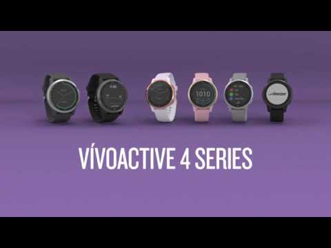 Garmin Vivoactive 4S White/Rose Gold Unboxing HD (010-02172-24