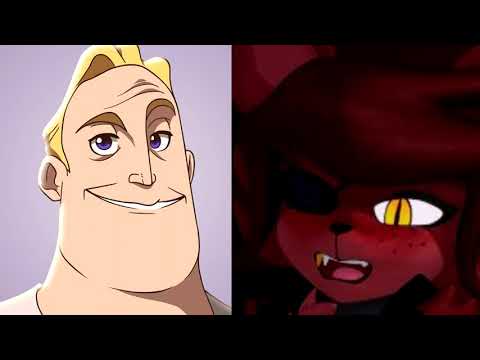 Mr Incredible becoming Canny (Foxy Full) | FNAF Animation