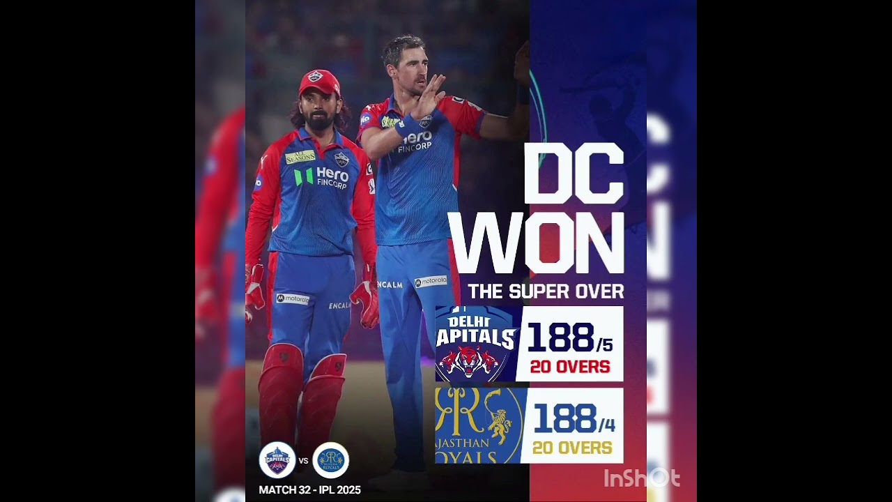 IPL 2025 32nd MATCH DC VS RR 