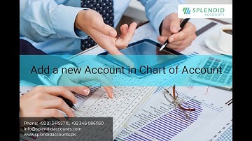How to create a new Account in Chart of Accounts  in Splendid Accounts - ERP
