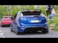 420HP Ford Focus RS w/ Miltek Exhaust | Loud Accelerations, Flames & Wheelspins