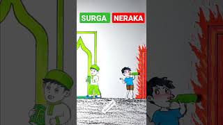Surga Atau Neraka shorts menggambar drawing surgadanneraka surga neraka animasi