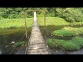 Kabantis beždžionių tiltas per Jūrą prie Pagramančio (Tauragės raj.) / Hanging Bridge