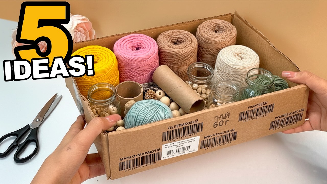5 INCREDIBLE IDEAS FROM THE MOST ORDINARY MATERIALS! 😍 HOME DECOR IDEAS!
