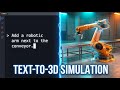 Prompt Driven 3D Industrial Simulation Studio Using React Three.js and FastAPI