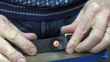 Making a Leather Bag - Part 3 of 7 - Bending Leather & Riveting