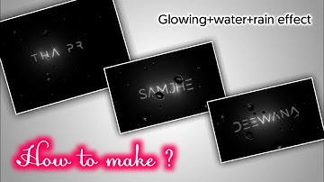 How to make trending glowing lyrics status | Alight motion | Node video | Tutorial | Android