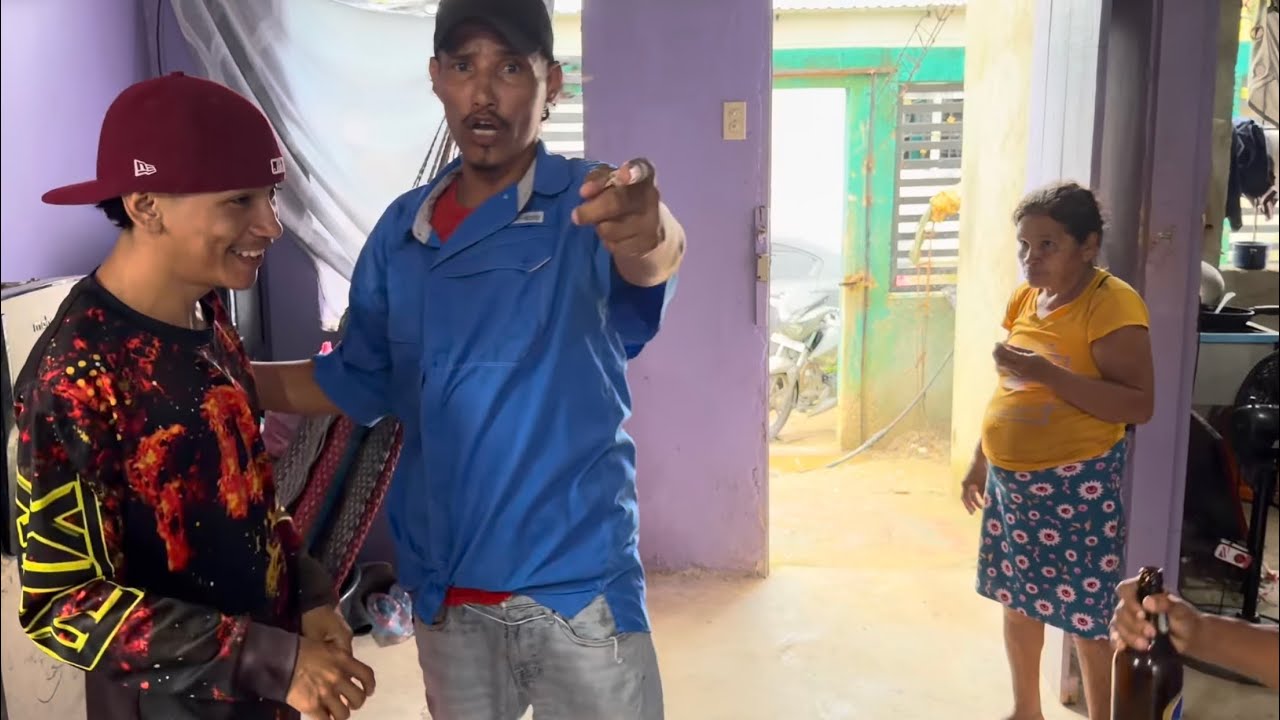 Llega Celio en Plena Grabación con Nery Mauda y el Niño..😂😂