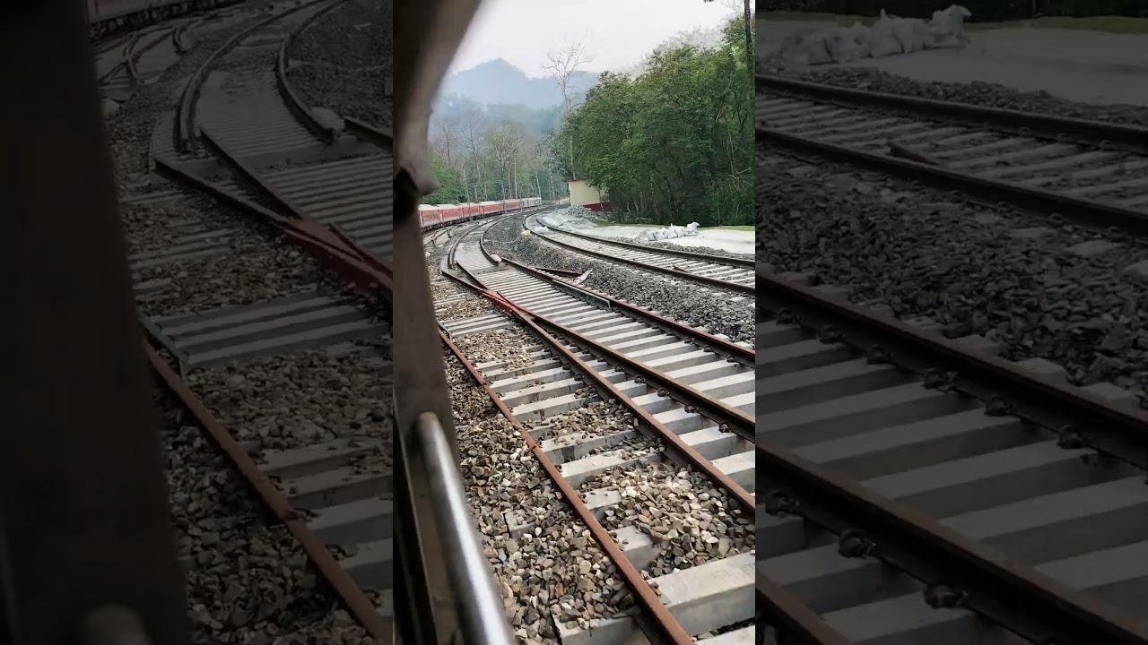 Kamakhya Puri Express pass through beautiful curve 