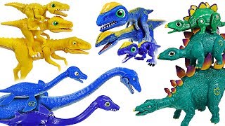 Dino Mecard Double figure 19 set! Tiny dinosaur Stegosaurus, Dilophosaurus, Deino! - DuDuPopTOY