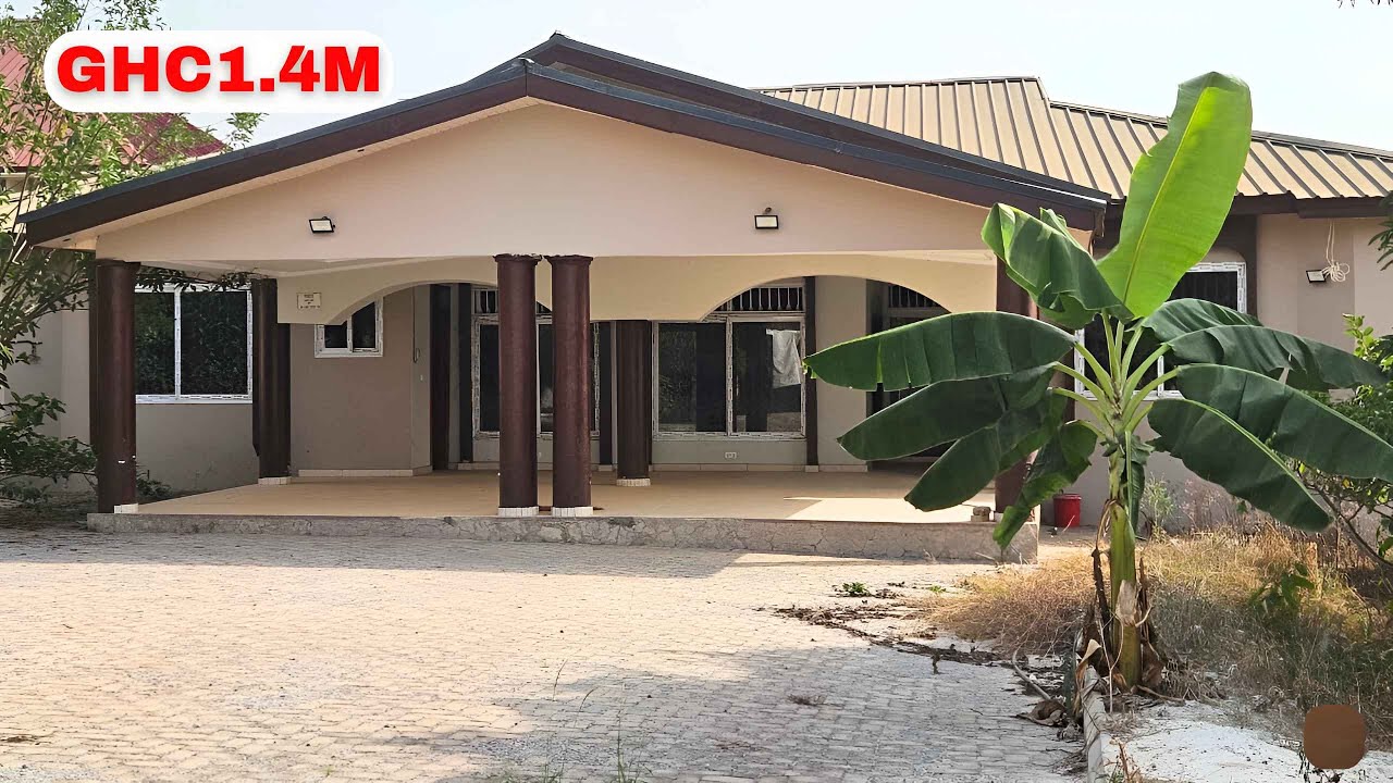Продается хороший дом с 3 спальнями и земельным участком | 1,4 млн ганских седи в районе Кумаси Т...