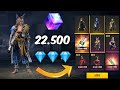 COMPREI 22.500 DIAMANTES PELA PRIMEIRA VEZ NO FREE FIRE ! MAIOR RECARGA!