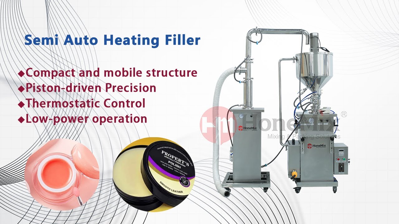 HoneMix Lip Balm/Hair Wax Heating Filling Machine Movable Constant Temperature Filler