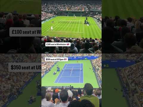 350 for a US Open ticket vs 100 for Wimbledon Which is worth it