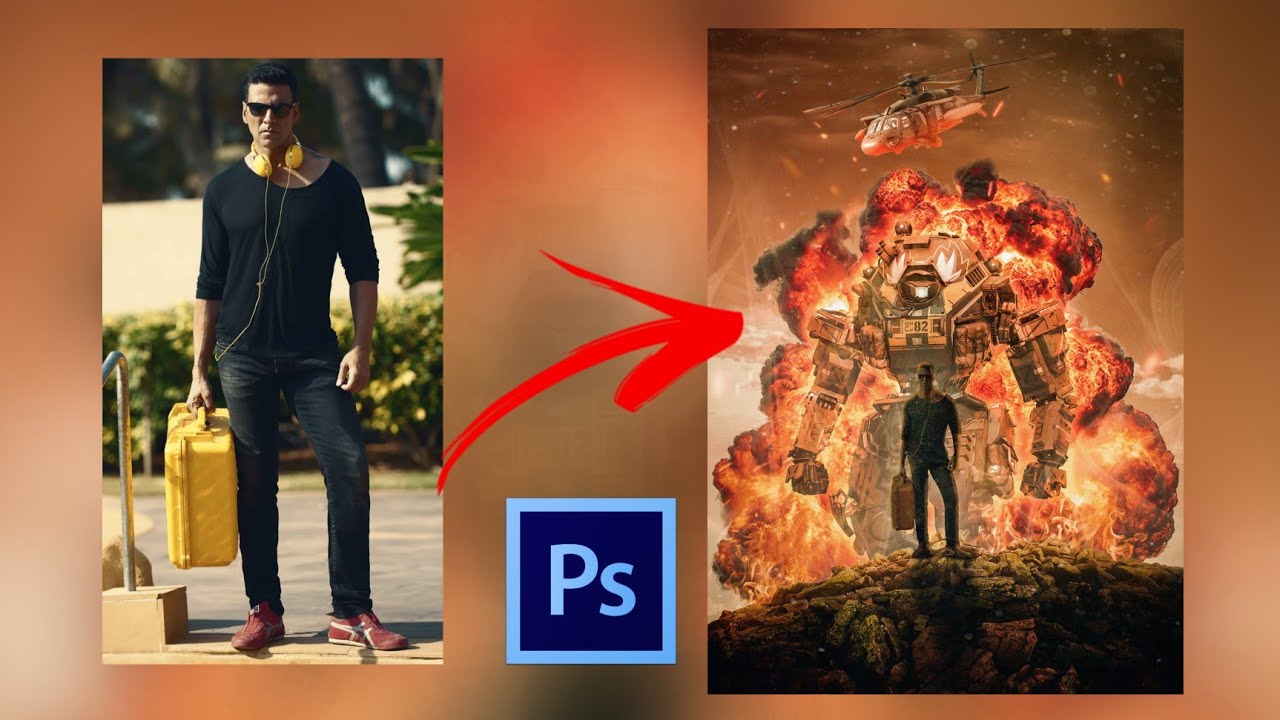 HOW I CREATE AKSHAY KUMAR MOVIE POSTER | PHOTOSHOP EDITING | UNDER-EDITOR