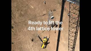 Lattice Tower Erection | Wireless Mobile Telecommunication | Rigging Job | Warialda NSW