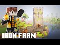 I Built an Iron Farm in a Watchtower Design #minecraft #minecraftbuilding #