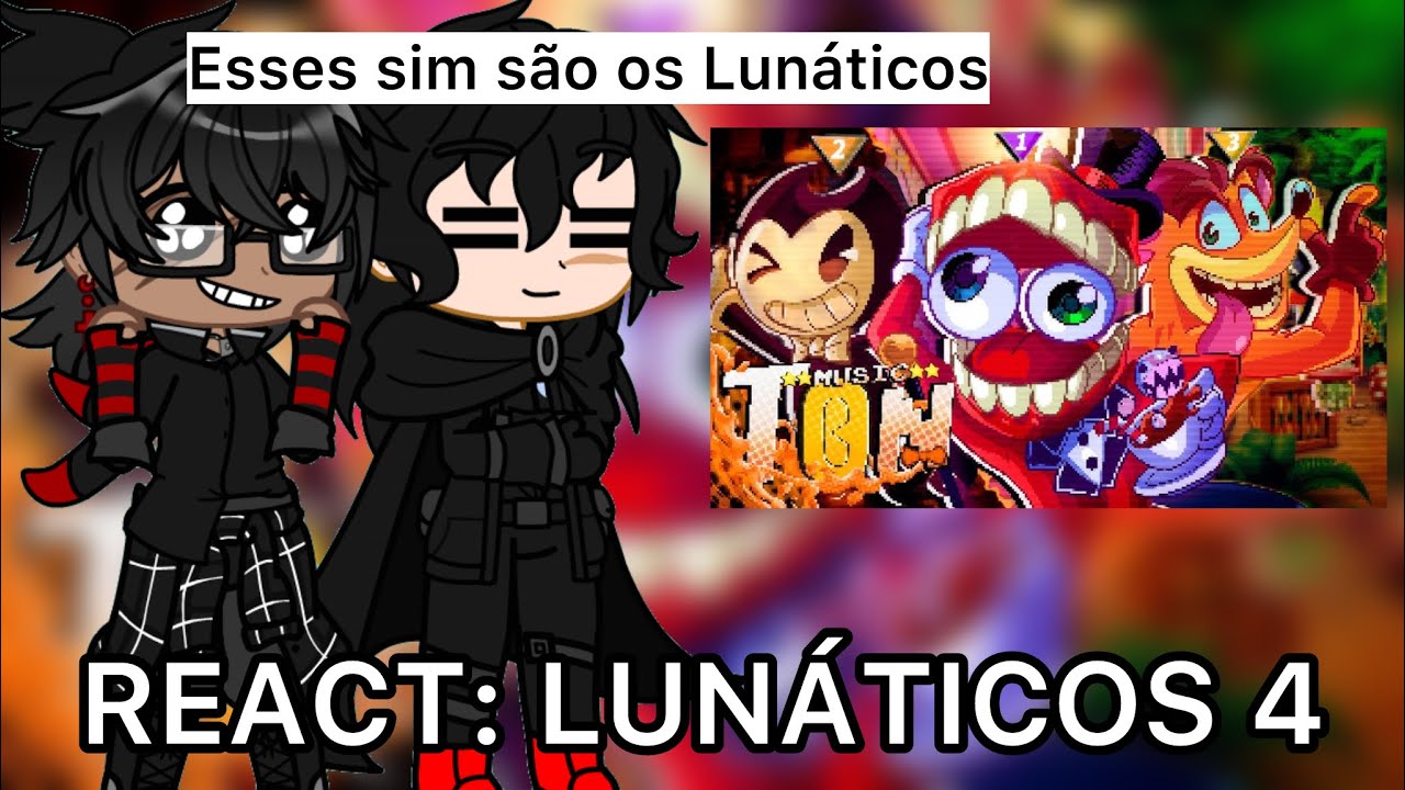 PROTAGONISTAS+MENSON YURI REAGINDO RAP LUNÁTICOS 4 | CAINE CRASH E BENDY XICRINHO E CANECO |