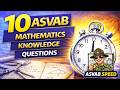 10 ASVAB Mathematics Knowledge Questions Explained in 10 Minutes Speed Method