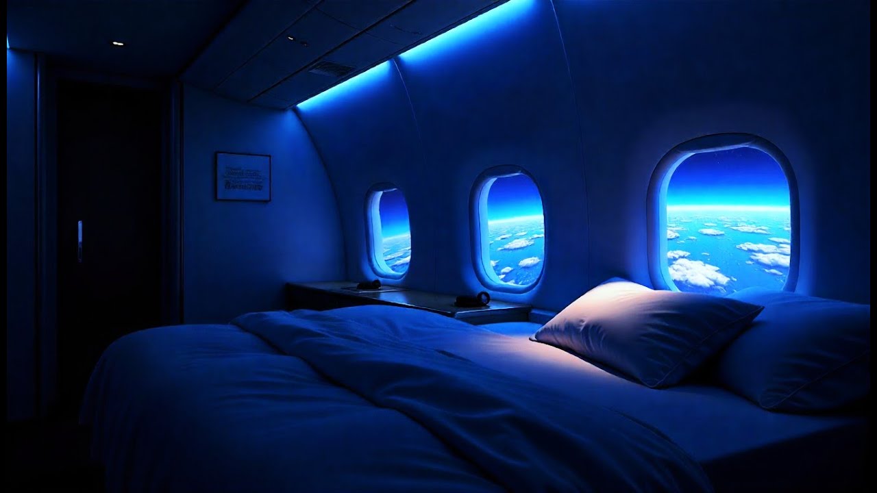 Sleep deeply and forget insomnia tonight | Airplane Cabin ASMR White Noise 10 Hours