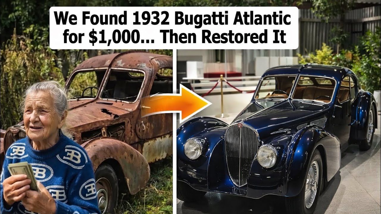 1932 Bugatti Atlantic: Legendary Art Deco Masterpiece Restored from Scrap 
