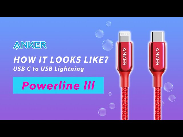 Anker PowerLine III Review USB c to lightning cable l iPhone 11,12, XR, XS, 11 prol anker a8842 l