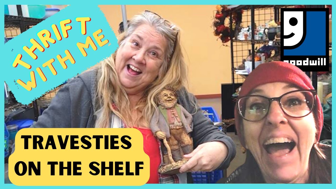 There Was a Travesty on the Shelf - Thrift With Me at Goodwill - YouTube
