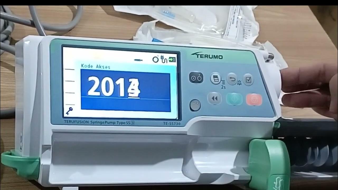 Cara penggunaan syringe pump terumo - YouTube
