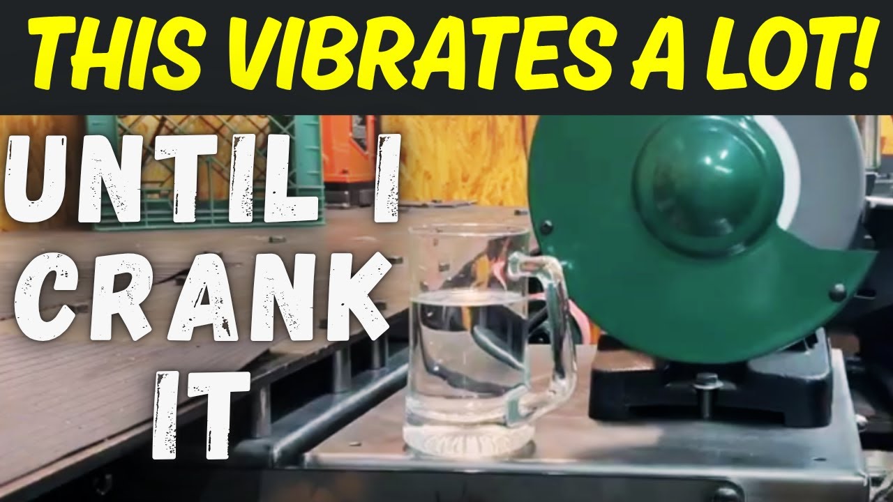 Swing up BENCH GRINDER STAND test 💪 SPACE SAVING TOOL