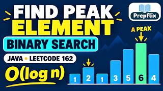 Find Peak Element in Java | Binary Search Proof & Dry Runs | LeetCode 162 | Prepflix