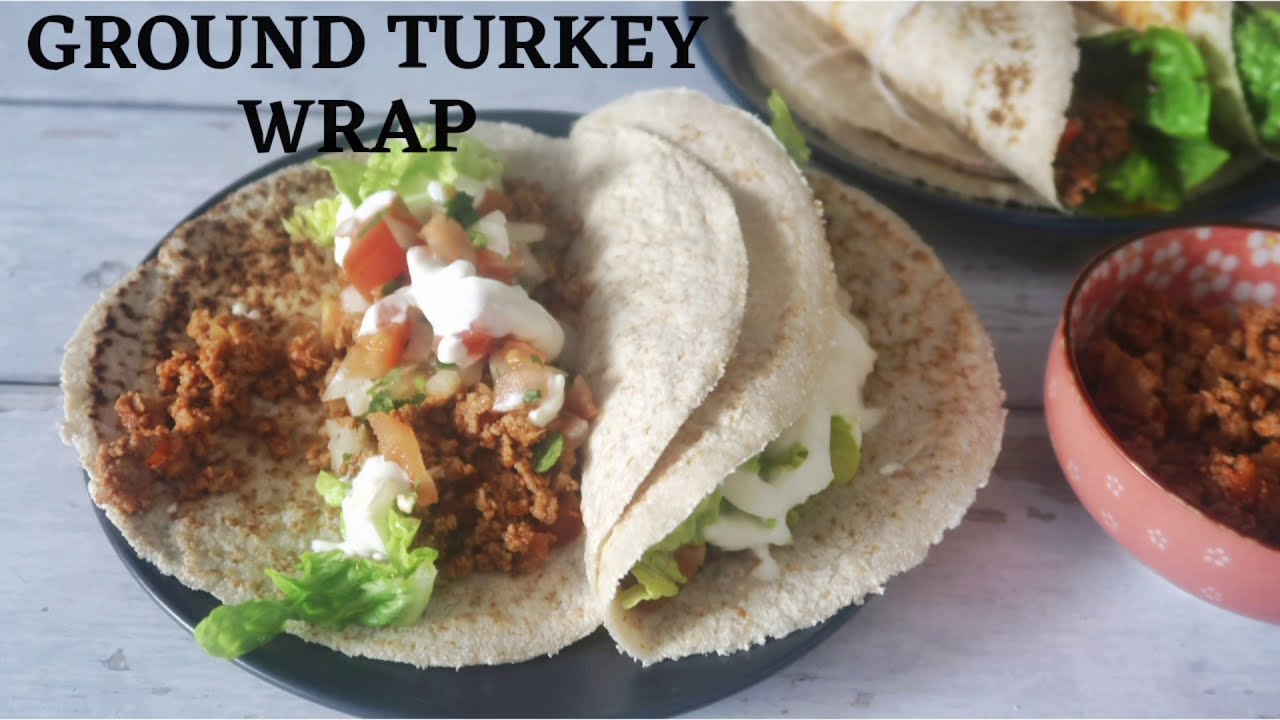 Low Carb Coconut Flour Ground Turkey Wrap | How To Make Simple Ground Turkey Wrap | Poulami Chatterjee