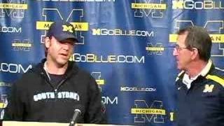 Lloyd Carr and Russell Crowe