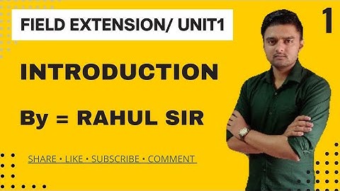 Field extension class 1 , basic definitions , mdu, kuk, msc mathematics,,unit 1