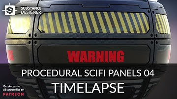 Substance Designer - Scifi Panels 04