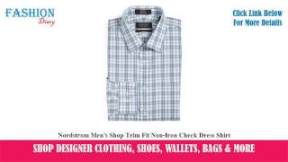 ★★★ Nordstrom Men's Shop Trim Fit Non-Iron Check Dress Shirt ★★★