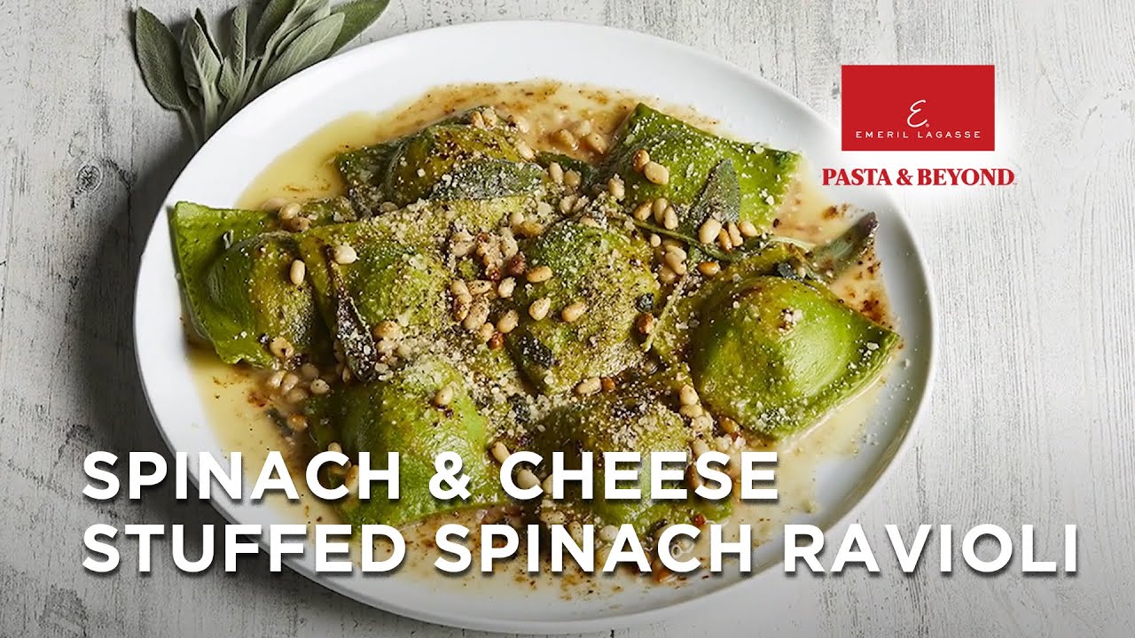Emeril's Spinach and Cheese Stuffed Ravioli | Juicer Attachment | Pasta & Beyond Pasta Machine