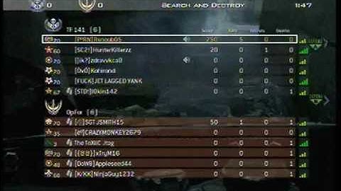 MW2 C4 Multi Kill Search and Destroy followed by FAIL!