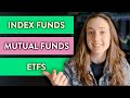 Index Funds vs Mutual Funds vs ETFs (What is the difference?)