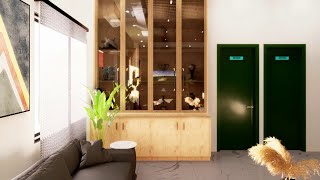 D5 RENDER OFFICE SPACE ANIMATION