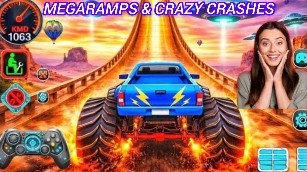 MONSTER TRUCK MEGA RAMP IMPOSSIBLE Driver 🚛🔥 | IMPOSSIBLE JUMPS & EPIC FLIPS Gameplay 😱 PART 42