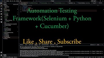 Selenium Python Automation Framework | Behave + Snoop + Secure Login