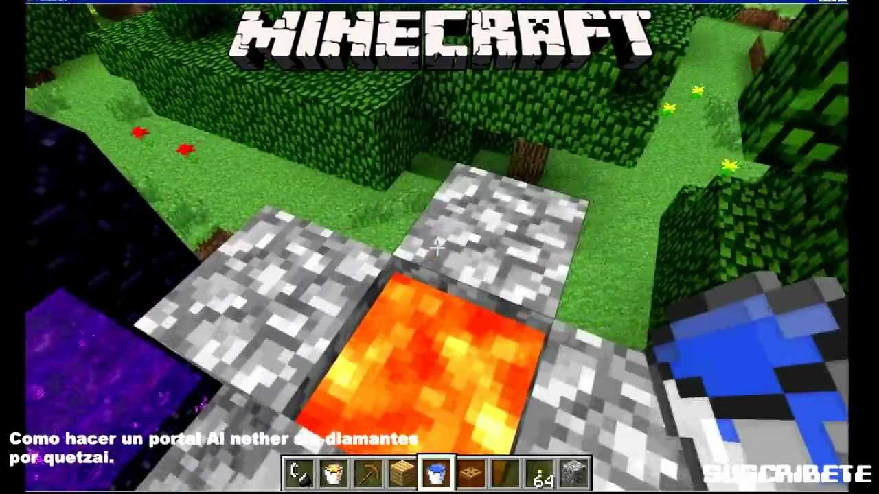 Como Hacer Un Portal De Diamante En Minecraft